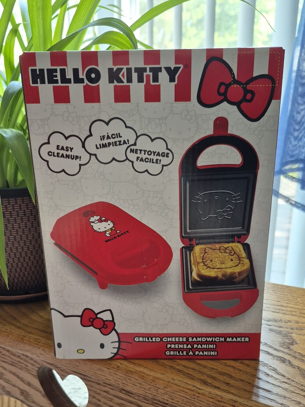 Hello Kitty Red and Black Sandwich Maker. NEW IN BOX
